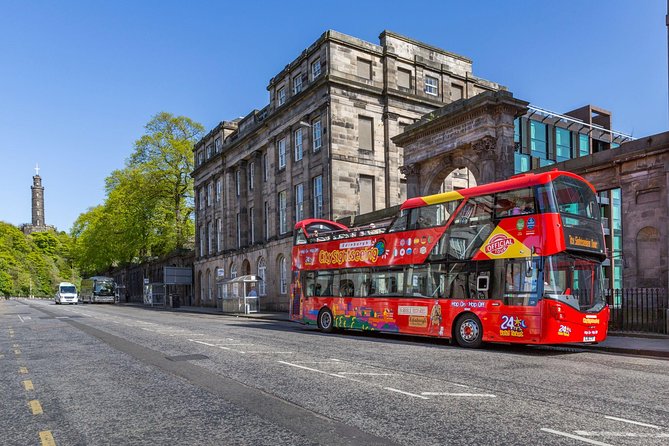 City Sightseeing Edinburgh Hop-On Hop-Off Bus Tour + Kids Go Free - Stop-by-stop: from Waterloo Place to Burns Monument