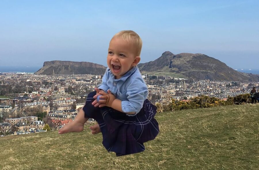Edinburgh: a Scottish experience for Children in German - Inside the 3 hours: craft, cooking, wildlife, games, and dance