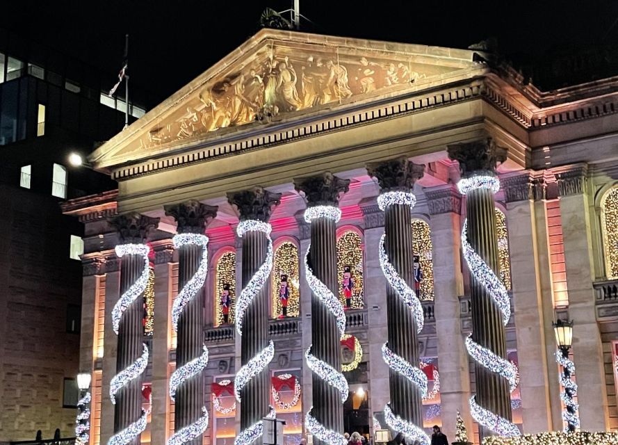 Edinburgh: Christmas Walking Tour with Gingerbread Treat - George Street’s Christmas ice rink: the big seasonal landmark