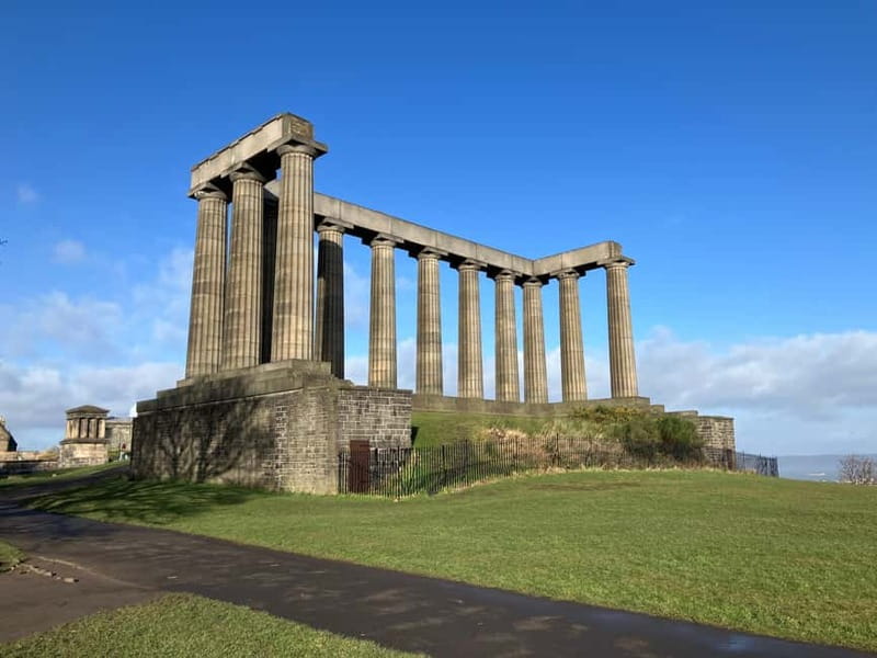 Edinburgh: Hike Arthur's Seat & Calton Hill - Calton Hill monuments: the first big skyline moments (40 minutes)