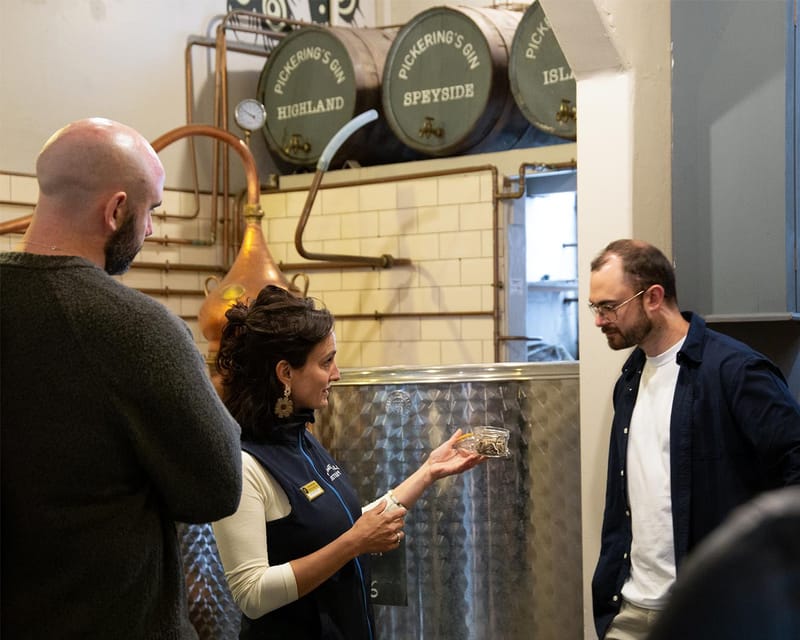 Edinburgh: Pickering's Gin Jolly Tour (Distillery & Tasting) - The Old Workshop story: inventions, the brand, and how gin gets made meaningful
