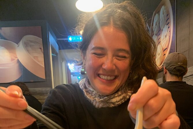 Explore Edinburgh's Asian Quarter & Local Scottish Cuisine - Stop 1 at the Edinburgh Futures Institute: crunchy roti and first bites