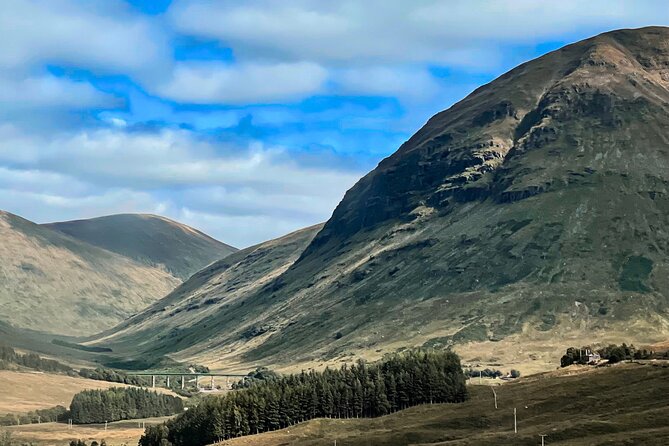 Glenfinnan Viaduct Glencoe and Fort William Tour from Edinburgh - Entering The Long-Day Highlands Drive With a Private Mercedes