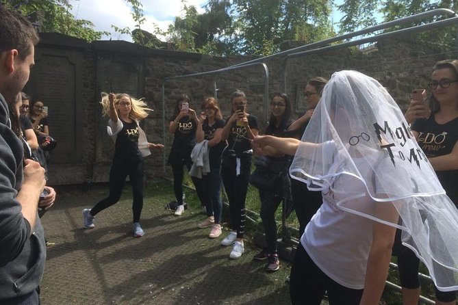 Original Harry Potter Locations Tour in Edinburgh : Guided Tour - Castlehill storytelling: graveyard vibes and the Diagon Alley facade moment