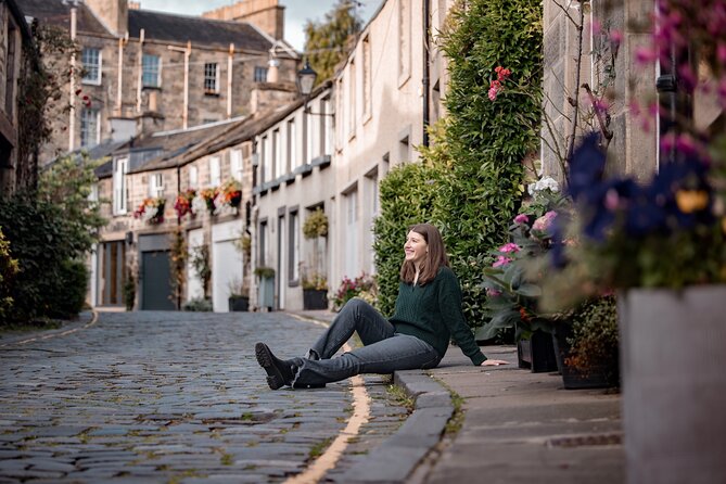 Private Photoshoot in Edinburgh with a Professional Photographer - Dugald Stewart Monument and Dean Village: Architecture With a Softer Feel