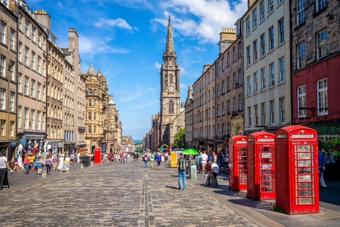 Private Walking Tour of Edinburgh Castle with Skip-the-Line - Castle Terrace finish: photos with sky, stone, and space