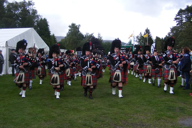 Round-Trip Transportation to the Braemar Highland Games from Edinburgh - From the River Forth through Perthshire to Royal Deeside views