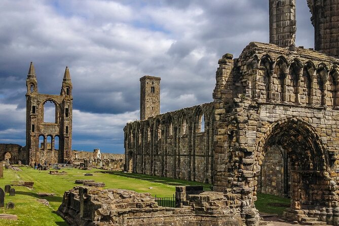 St Andrews, Fife Coast Walk & Historic Abbey Tour from Edinburgh - St Andrews Cathedral ruins: walking through time at a measured pace