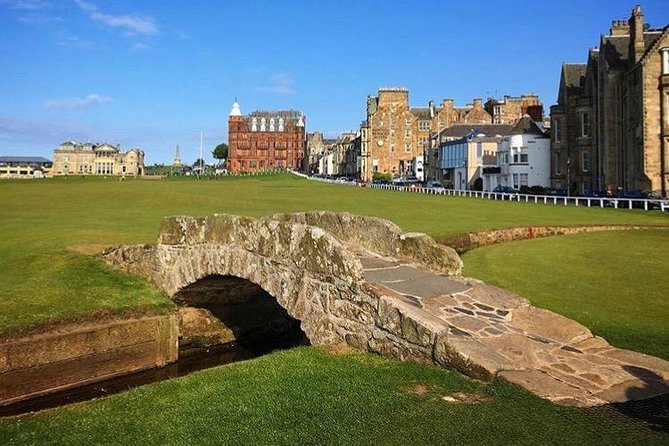 St Andrews Private Personal Driving Day Tour Six Hours - St Andrews: Old Course area and Swilken Bridge time